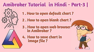 Amibroker Tutorial in Hindi – Part-3 , How to open default chart  ,  Blank Chart  and Web Browser ?