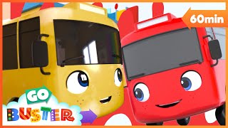 Buster Changes Color! 🚌 Go Buster | Bus Cartoons for Kids - Explore With Me!