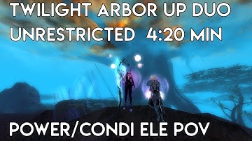 Gw2 [qT] TA (Up) Duo Record 4:20 min [Unrestricted] | Power/Condi Ele PoV