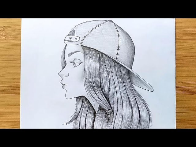 How To Draw A Girl With Cap For Beginners Step By Step Pencil Sketch Myhobbyclass Com Learn Drawing Painting And Have Fun With Art And Craft How To Draw A Girl With Cap For Beginners Step By Step Pencil Sketch Myhobbyclass Com Learn Drawing Painting And Have Fun With Art And Craft