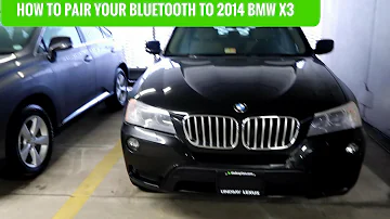 Как подключить Bluetooth-телефон к BMW X3 2014 года