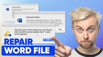 [3 Methods] Word Found Unreadable Contents? How to Repair Corrupted Word File on Mac