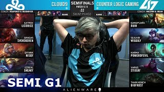 C9 vs CLG - Game 1 | Semi Finals S9 LCS Summer 2019 | Cloud 9 vs CLG G1
