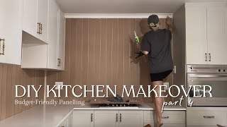 DIY KITCHEN MAKEOVER (PART 4) | Budgetfriendly cottagestyle panelling | Vertical Shiplap
