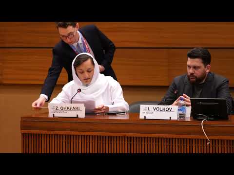Zarifa Ghafari on Human Rights in Afghanistan — United Nations Opening, 2022 Geneva Summit