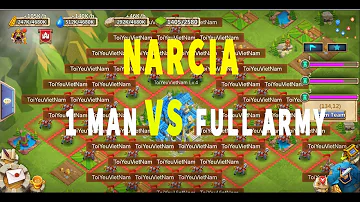 NARCIA OPERATION : Exterminate Toie, 1 Man Vs Full Army | Castle Clash | ABJ GAMING