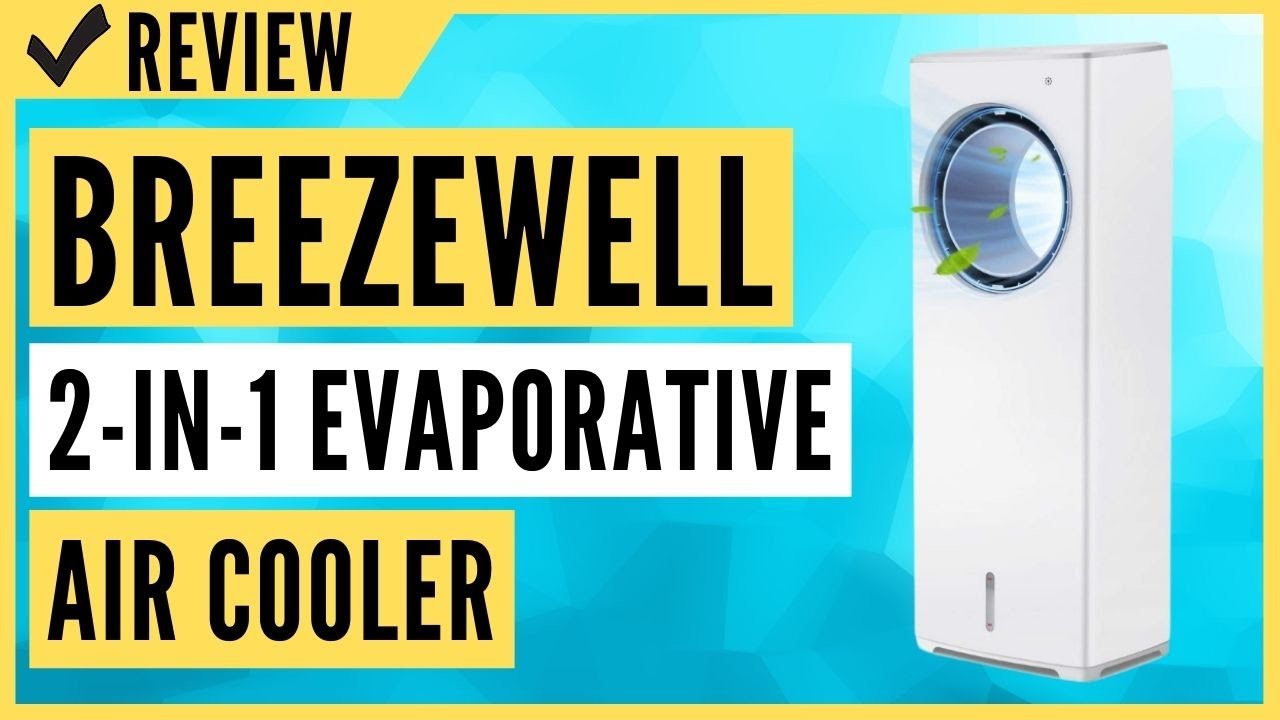 BREEZEWELL 2in1 Evaporative Air Cooler, Tower Fan, Swamp Cooler