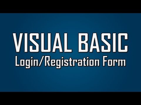 Learn Visual Basic - #17 - Single User Login/Registration System Using Settings