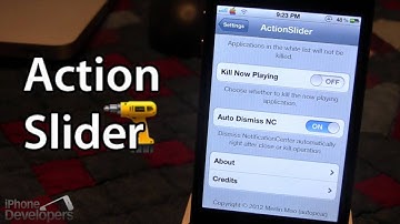 ActionSlider - Notification Center Actions (Cydia Tweak)