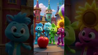 🎨 The Colors Song! Learn Red, Blue, Green, Yellow & Purple | Fun Kids 3D Short #kidsmusic #cocomelon