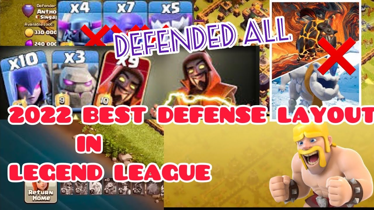 DEFENSES OF THE YEAR FOR TH14 IN LEGEND LEAGUE 2022 PART-2 || UNBELIEVABLE LAYOUT - clash of clans