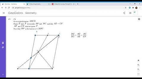Olympiad Geometry Problem #45: Parallelogram, Equal Segments, Angle Bisector