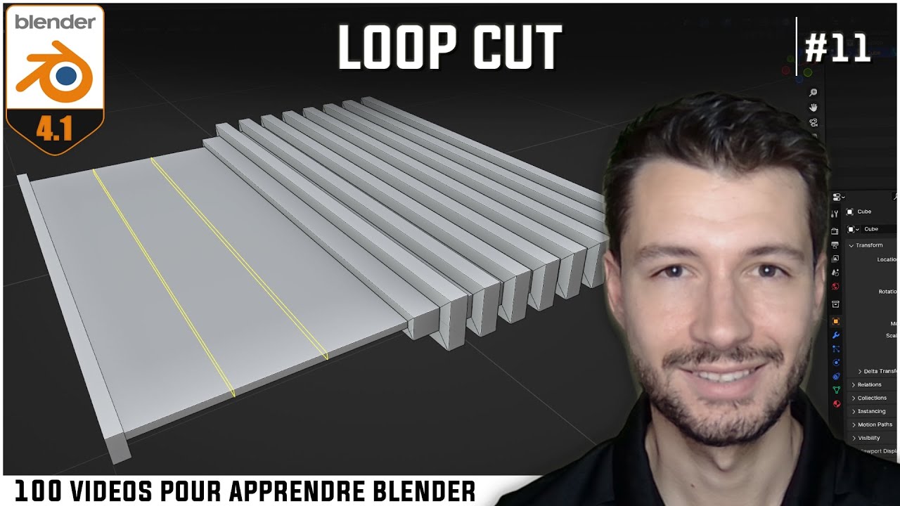 #11 | AJOUTER DES LOOP CUT - Apprendre Blender en 100 vidéos [TUTO FR ...