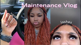 maintenance vlog: hair, nails, toes, lashes, wax, &amp; more