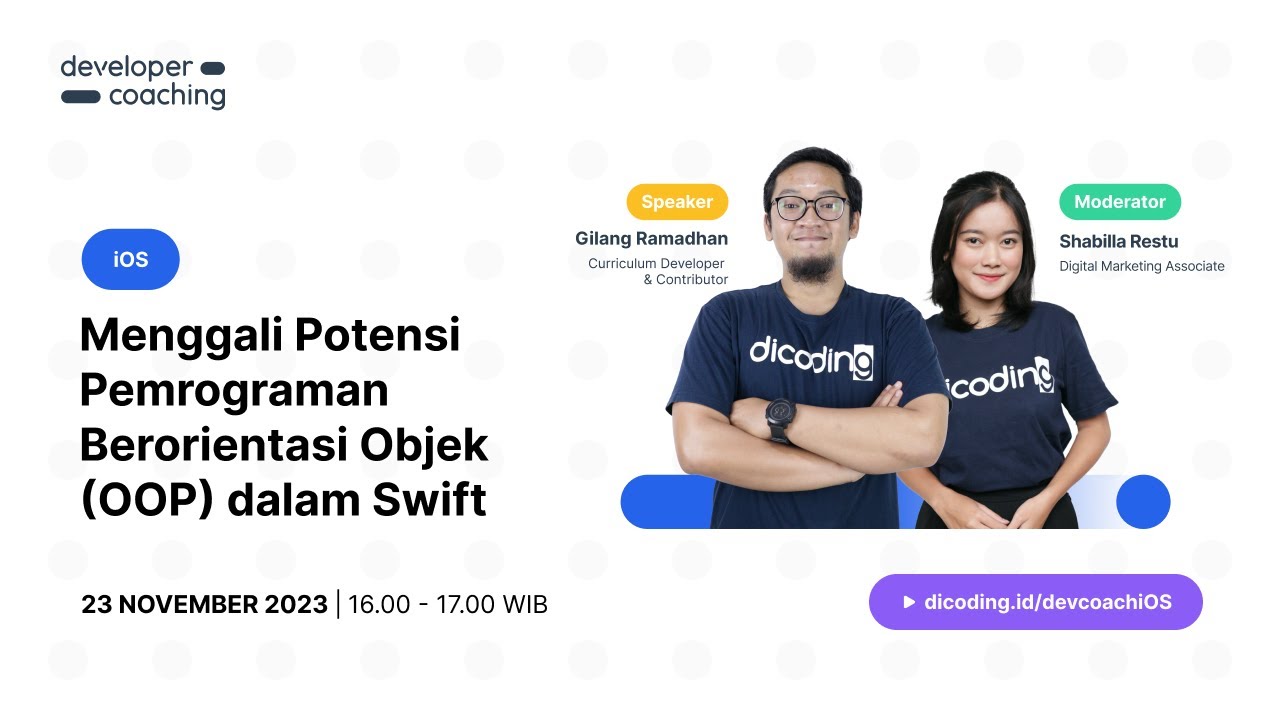 Dicoding Developer Coaching #115 : iOS | Menggali Potensi Pemrograman ...