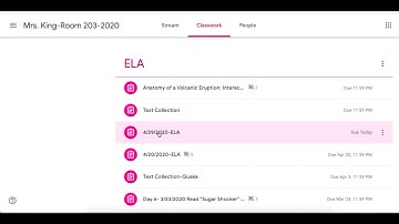 Turning In Assignments in Google Classroom (For Students)