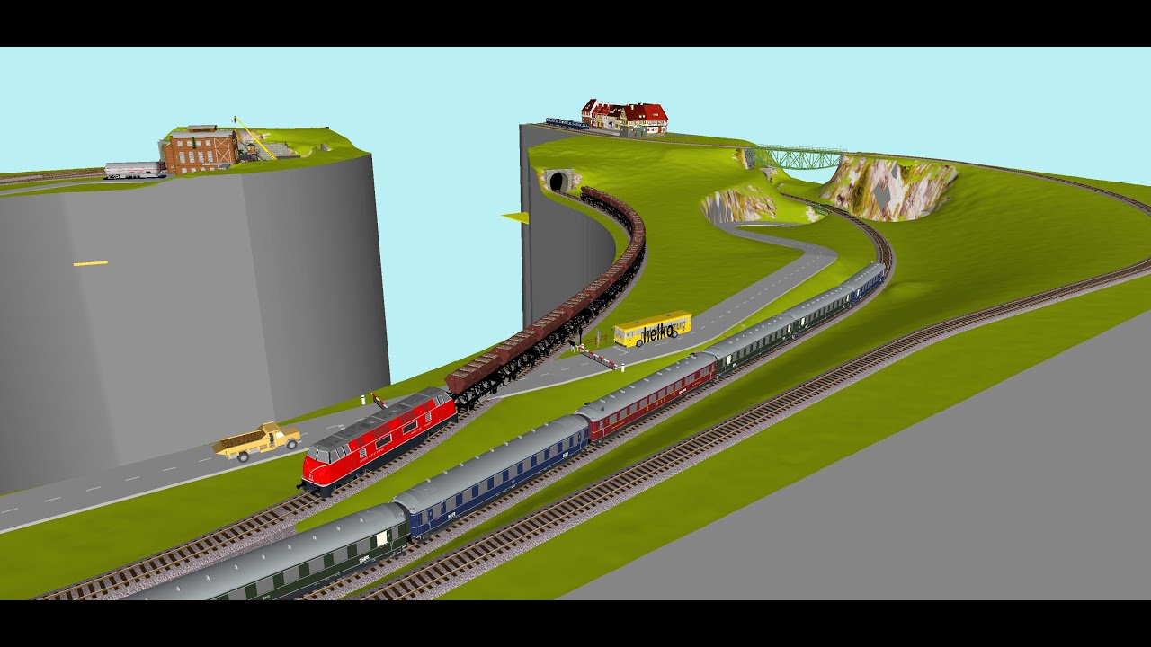 Gleisplan Spur H0 400 * 310 cm, Roco Line, ZS_sequ (52 Meter ...