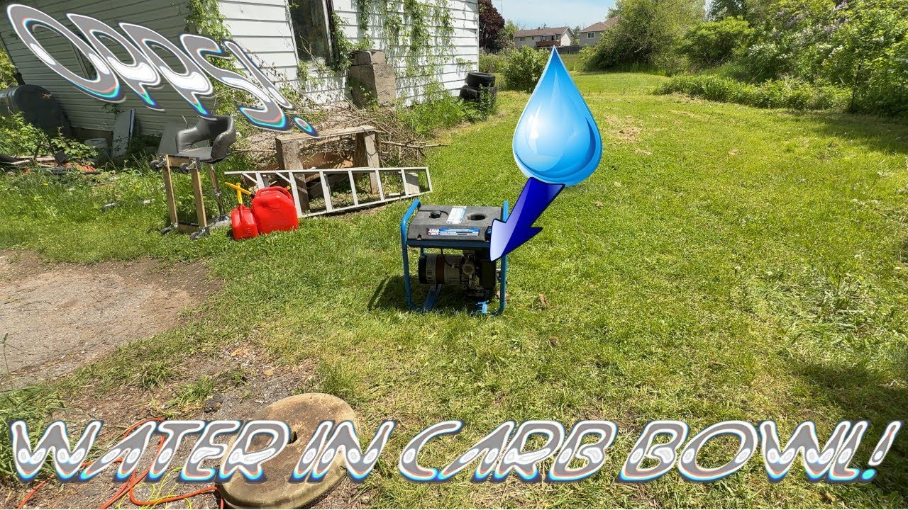 Briggs 4000W Generator No Start    Water in Fuel?