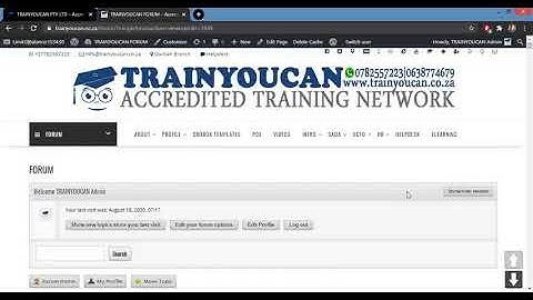 TrainYouCan PTY (LTD) Members Forum