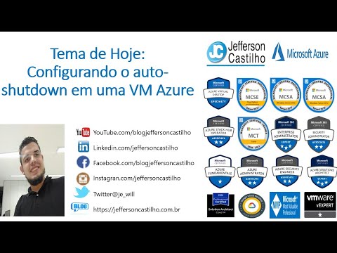 Configurando o auto-shutdown em uma VM Azure