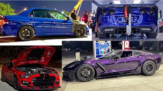 F1-X LSX C6Z vs EVO | NA Monster C7, GT500, Turbo 350Z and More!