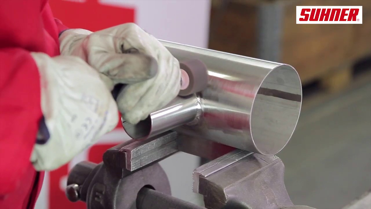 Demo concept II   Grind the weld seam at the pipe connection