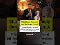 China Warns World War 3 Can Only Be Stopped Without US &amp; Israel Nuclear Weapons 😳