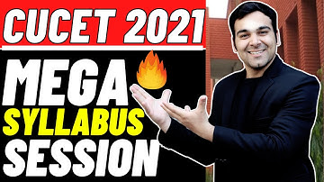 CUCET 2021 Mega Session🔥| Syllabus + Past Years Paper | Live Update