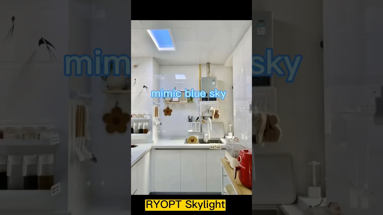 Artificial blue sky led skylight ceiling panel for bunker, basement, home renovation, bedroom