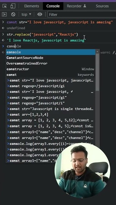 How to replace a given word from string in javascript - YouTube