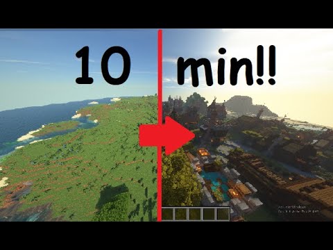 The FASTEST way to build a city in Minecraft, world painter