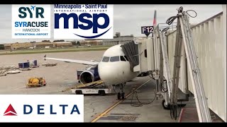 Delta A319 Syracuse to Minneapolis (Delta Comfort)