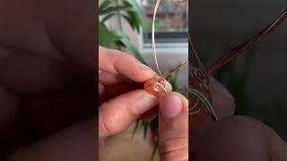 Let's create a pumpkin with my new beads!   #diy #wirewrappedjewelry #diycrafts