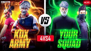 4vs4 With Your Squad 🤯😈 Guild Members Vs Subscribers 🔥#nonstoplive#classylive#kdxlive