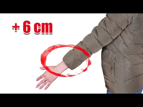 A sewing trick how quickly and simply lengthen the sleeves on the coat!