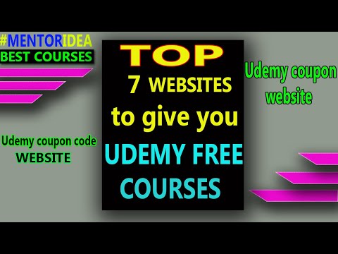 udemy coupon code website | TOP 7 Website to give free udemy coupons