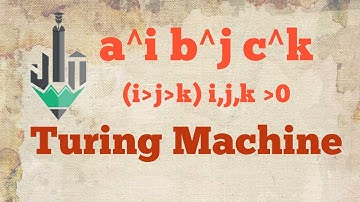 Turing Machine || a^i b^j c^k || i greater then j and j greater then k || i j k is greater then 0