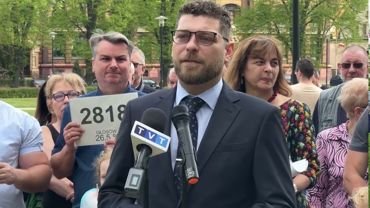 Konferencja prasowa Mateusza Szczerbatego - kandydata na Burmistrza Miasta Zgorzelca