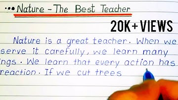 Nature is the best teacher || Expansion of idea || Nature - The Best Teacher || #writingskills