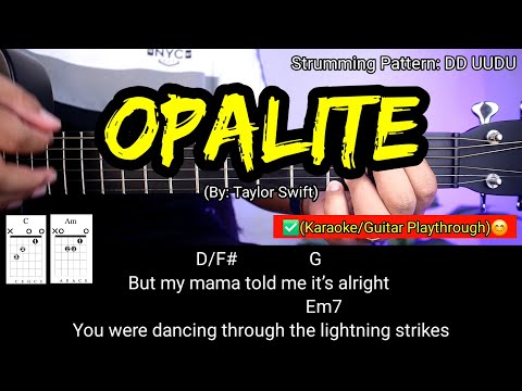 Taylor Swift – Opalite | Easy Guitar Chords, Karaoke Playthrough & Lyrics Tutorial #shopeetagtowin