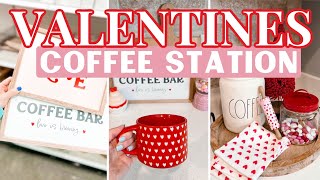 NEW! VALENTINES DAY DECORATE WITH ME 2023 \/ COFFEE STATION DECORATING IDEAS 💕