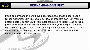 SISTEM OPERASI UNIX