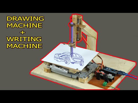 How To Make Mini Drawing Machine at Home