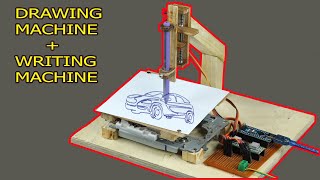 How To Make Mini Drawing Machine at Home