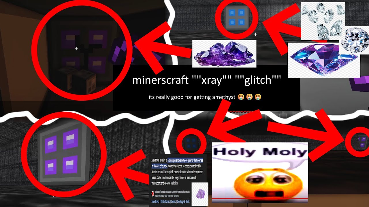minerscraft ""xray"" ""glitch""