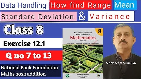 Class 8  Exercise 12.1 Q no 7 to 13 Ex 12.1  NBF Maths federal board Maths  Maths Sir Nadeem Munawa