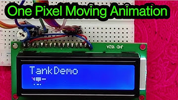 LCD Tank Animation Arduino Project || lcd custom character for arduino || Arduino LCD Animation