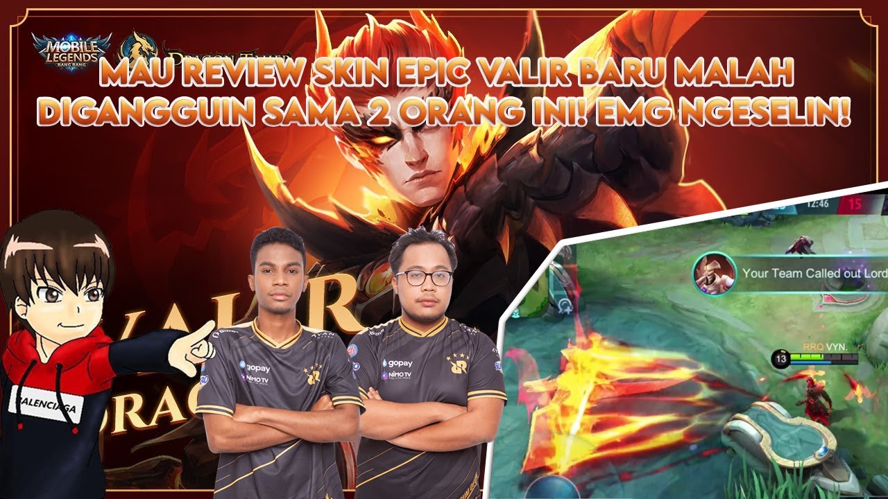 VYN : DIRUSUH SAMA LJ DAN WIZZKING LAGI PAS REVIEW SKIN EPIC VALIR!! RESEK BANGET MEREKA..,WKWKWK