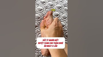 Rất ít người biết HUYỆT VÀNG CHO THẬN KHOẺ _ cải thiện tiểu đêm #than #suckhoe #thanyeu #tieudem