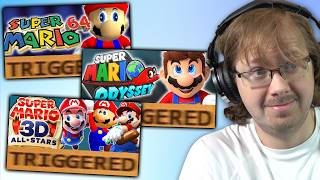 Reacting to Every 3D Mario TRIGGERED Video
